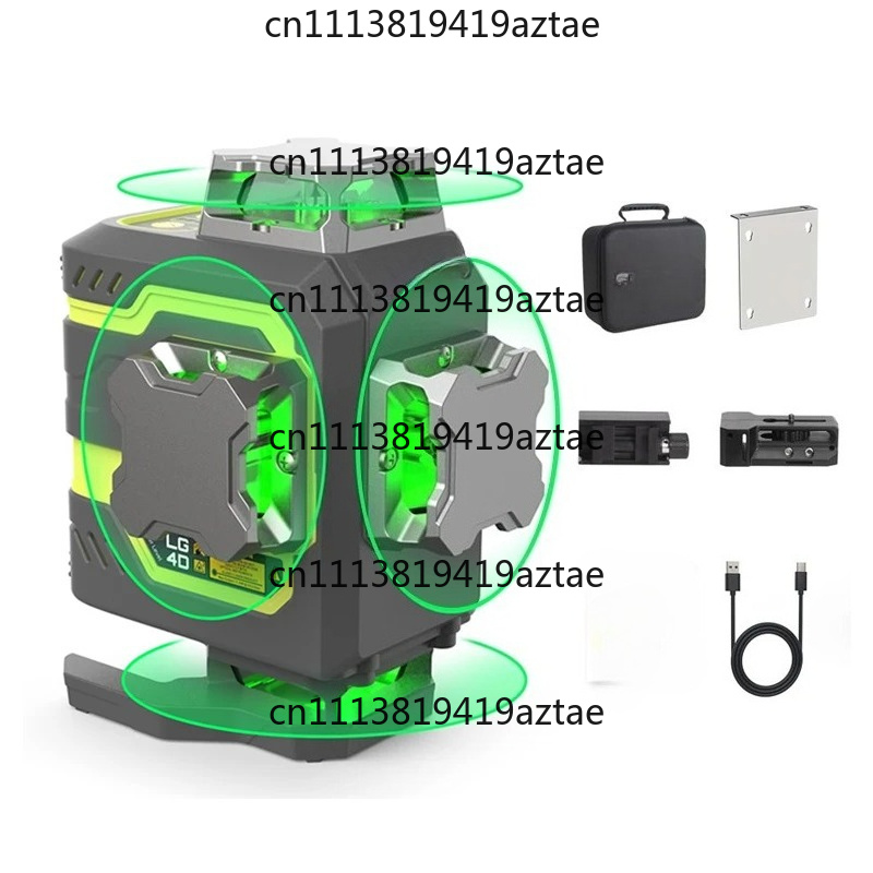 Laser Level 16 Lines 4D Green - 16 Garis Laser Level 360 Self