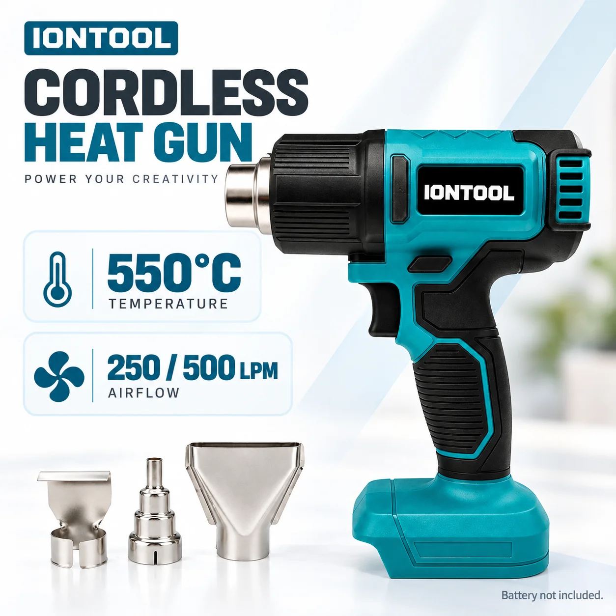 Cordless Heat Gun For Shrink Tubing - Pistol Pemanas Tanpa Kabel IONTOOL yang