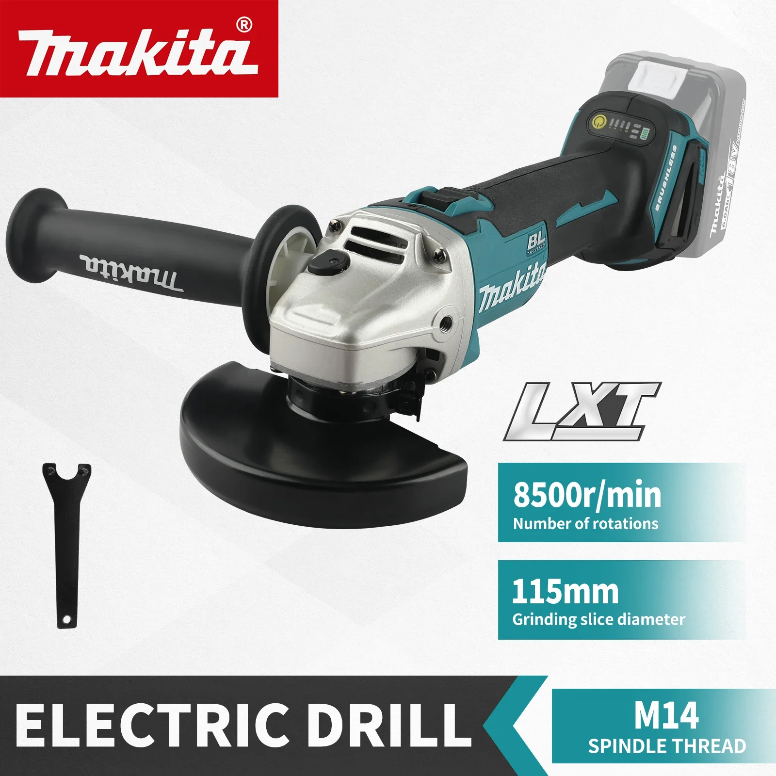 Brushless Angle Grinder Battery Powered - Mesin Gerinda Sudut Elektrik Tanpa Sikat
