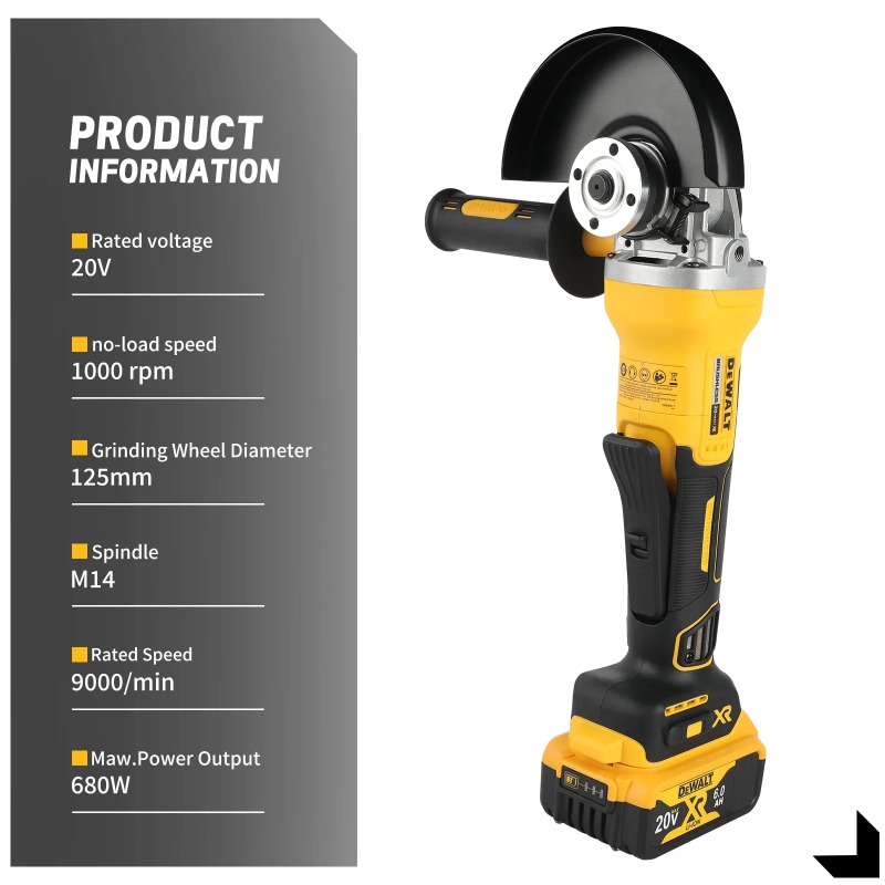 Mesin Gerinda Sudut Kepala Dat - Brushless Angle Grinder Battery Powered ulasan dan harga