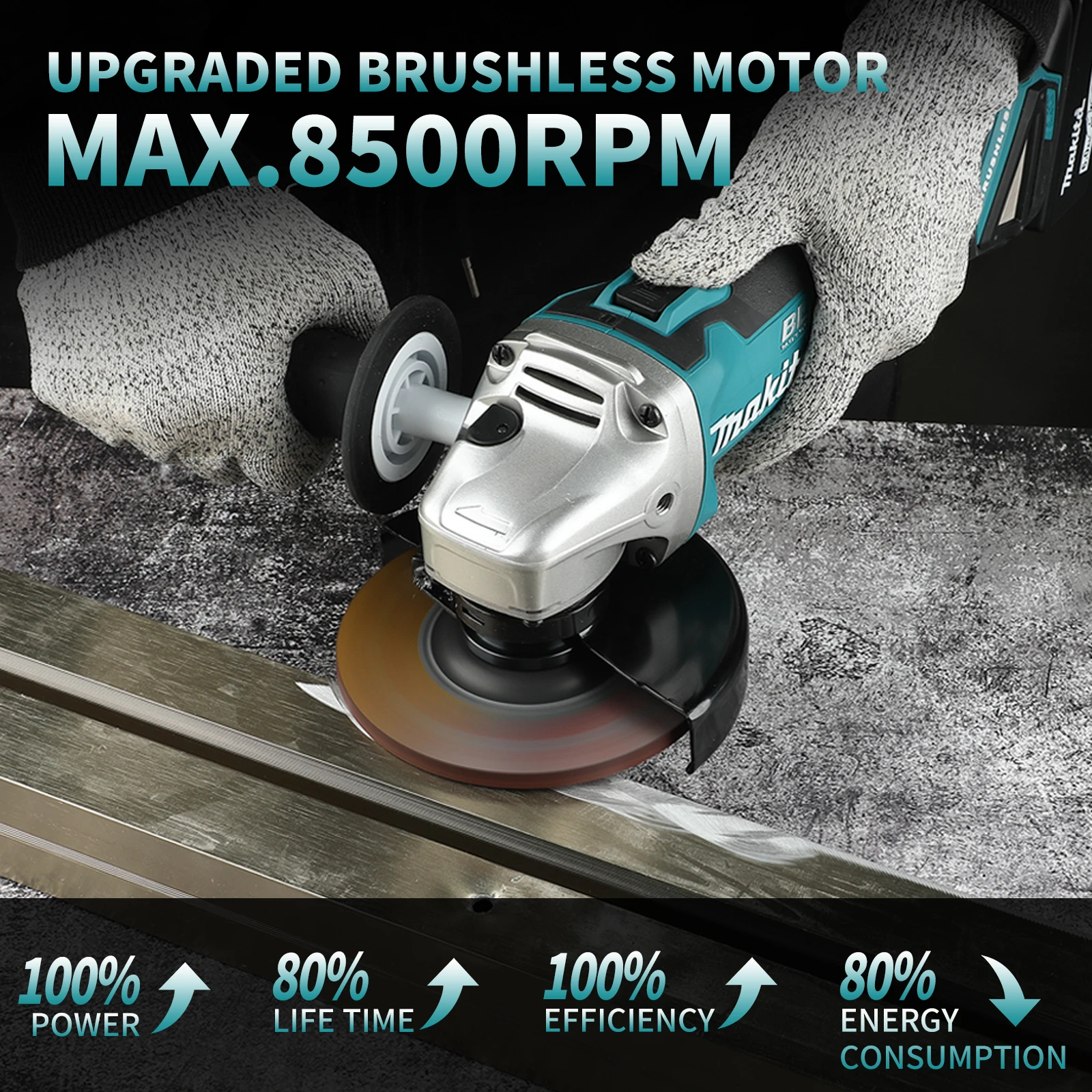 Makita DGA504 125mm Brushless  - Brushless Angle Grinder Battery Powered ulasan dan harga