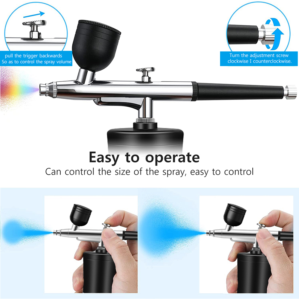 Set Alat Semprot Cat Mini Isi  - Airbrush Kit With Mini Compressor ulasan dan harga