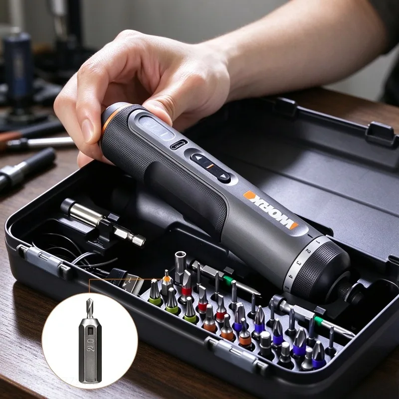 Set Obeng Elektrik WORX WX242, - Electric Screwdriver Rechargeable Usb ulasan dan harga