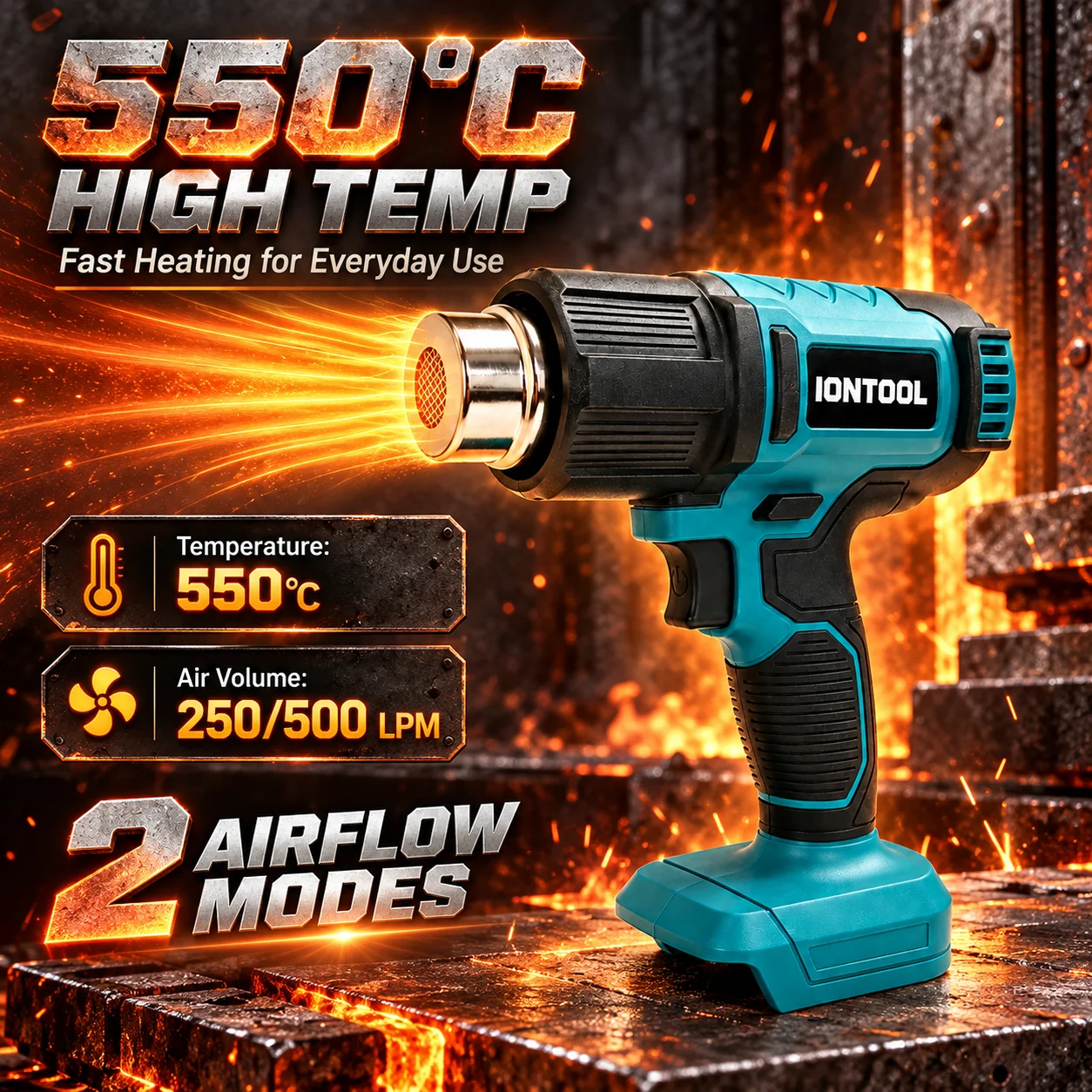 Pistol Panas Tanpa Kabel IONTO - Cordless Heat Gun For Shrink Tubing ulasan dan harga