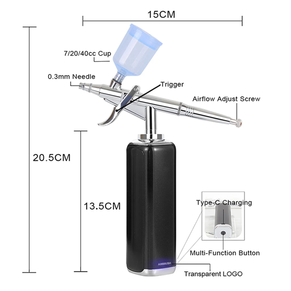 Kit Kompresor Airbrush Isi Ula - Airbrush Kit With Mini Compressor ulasan dan harga