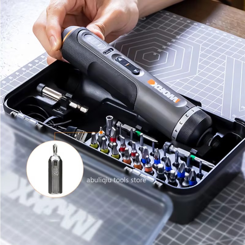 Set Obeng Listrik Mini 4V WX24 - Electric Screwdriver Rechargeable Usb ulasan dan harga