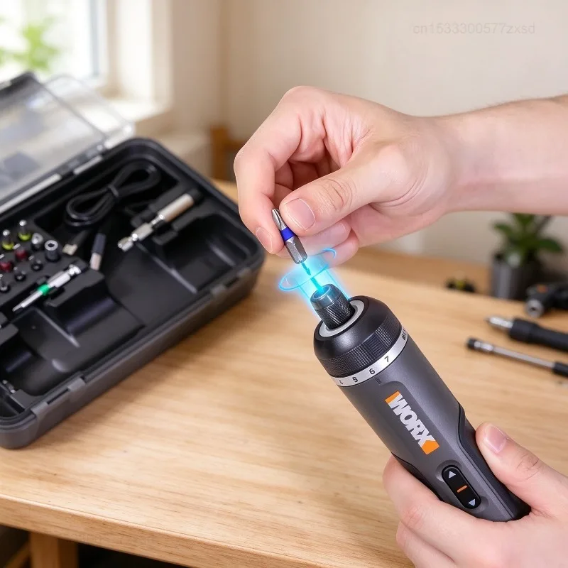 Set Obeng Elektrik Worx 4V WX2 - Electric Screwdriver Rechargeable Usb ulasan dan harga