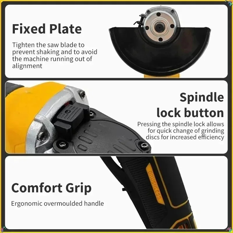 Vesmatity DCG406 Mesin Gerinda - Brushless Angle Grinder Battery Powered ulasan dan harga