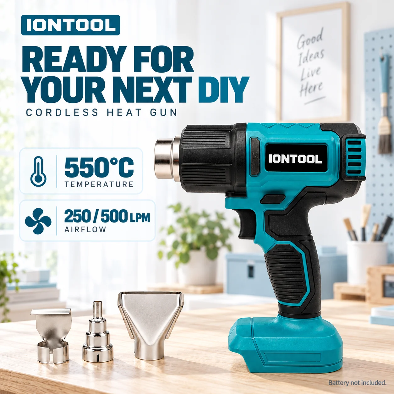 Pistol Panas Tanpa Kabel IONTO - Cordless Heat Gun For Shrink Tubing ulasan dan harga